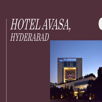 Hotel avasa, hyderabad