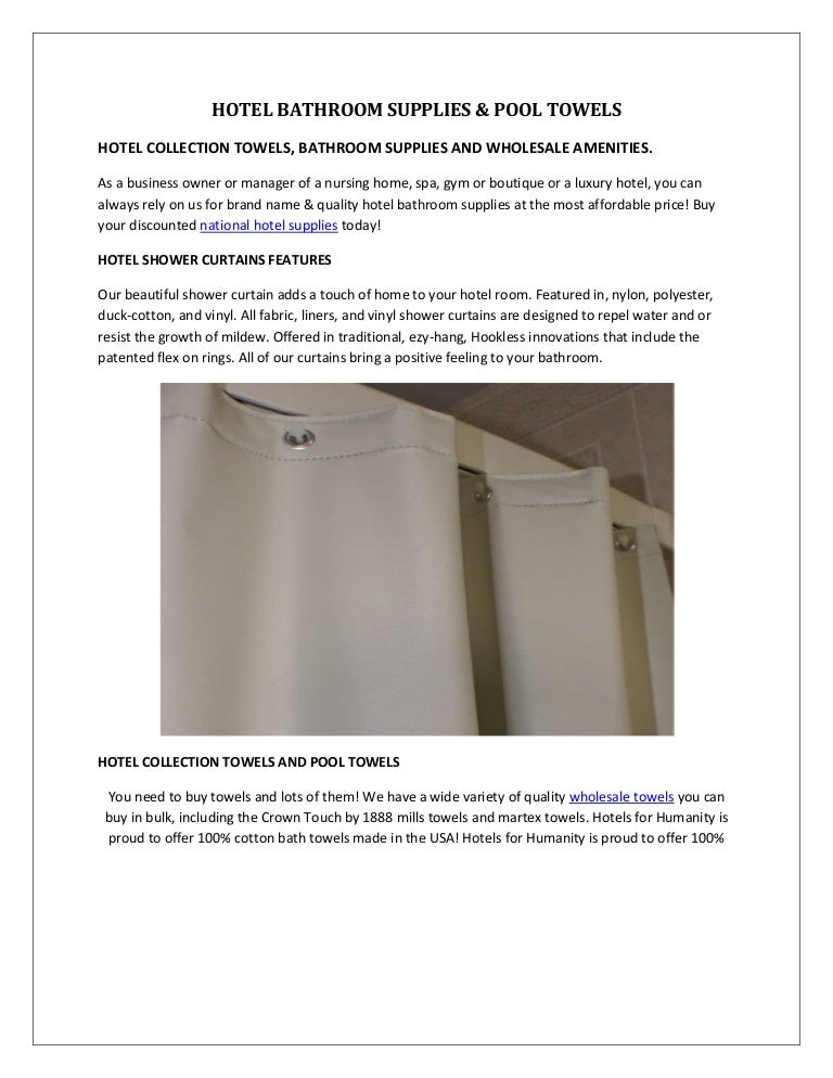 Hotel Bathroom Supplies