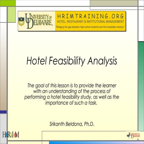 Hotel feasibility studies