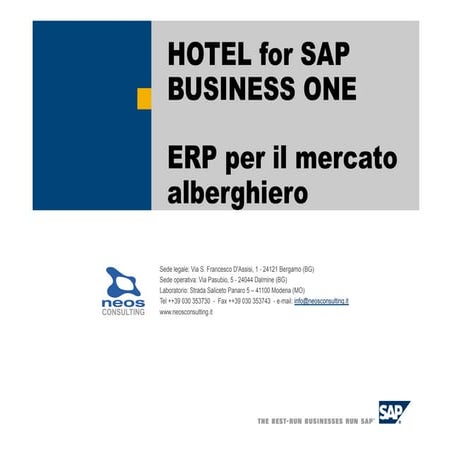 Hotel for sap