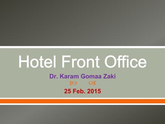 HOTEL FRONT OFFICE TRAINING MANUAL PDF visual data 3