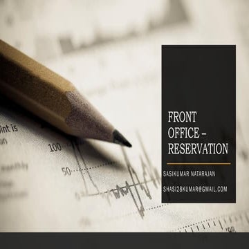 Hotel Front office- Reservation