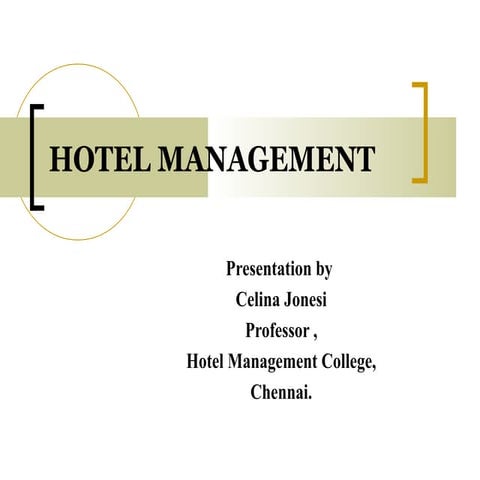 Essay On Benefits Of Hotel Management