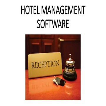 Hotel Management Software-Winsar Infosoft | PDF