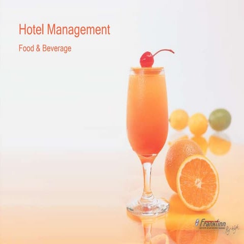Hotel management (food & brevage) from teja