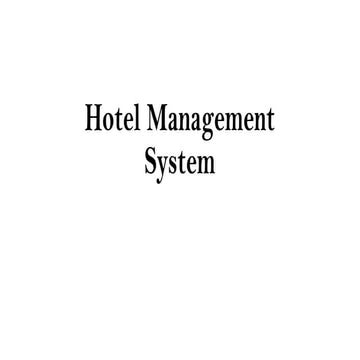 Hotel Management System...............pptx