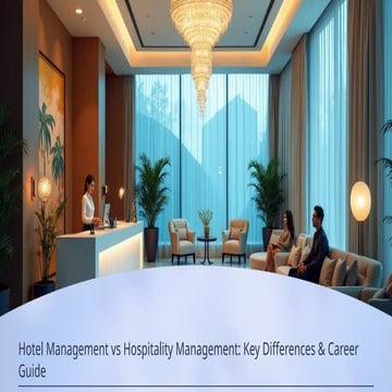 Hotel Management vs Hospitality Management