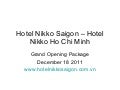 Hotel nikko saigon   grand opening package