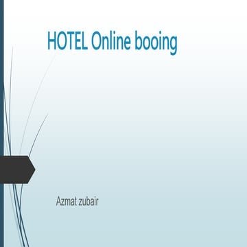 Hotel online booking