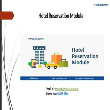 Hotel Reservation Module | Hotel Reservation Booking.pptx