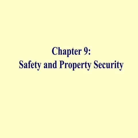 Hotel safety & security