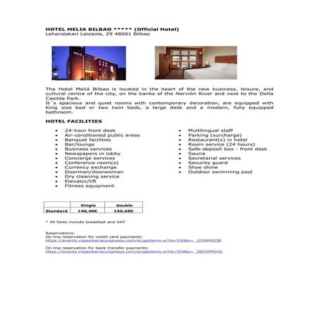 Hotels in Bilbao - HTAi 2012