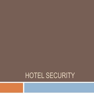 Hotel security