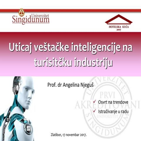 The impact of artificial intelligence on the tourism industry