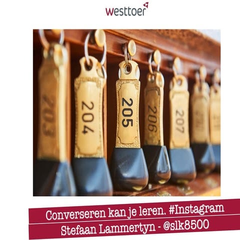 Social media voor hotels en logies. Yes, we can. Dialogeren. Converseren. 