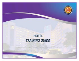 Hotel Training Manual Pdf
