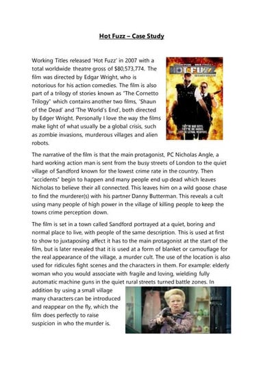 Hot fuzz - case study