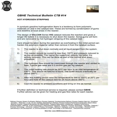 Hot Hydrogen Stripping