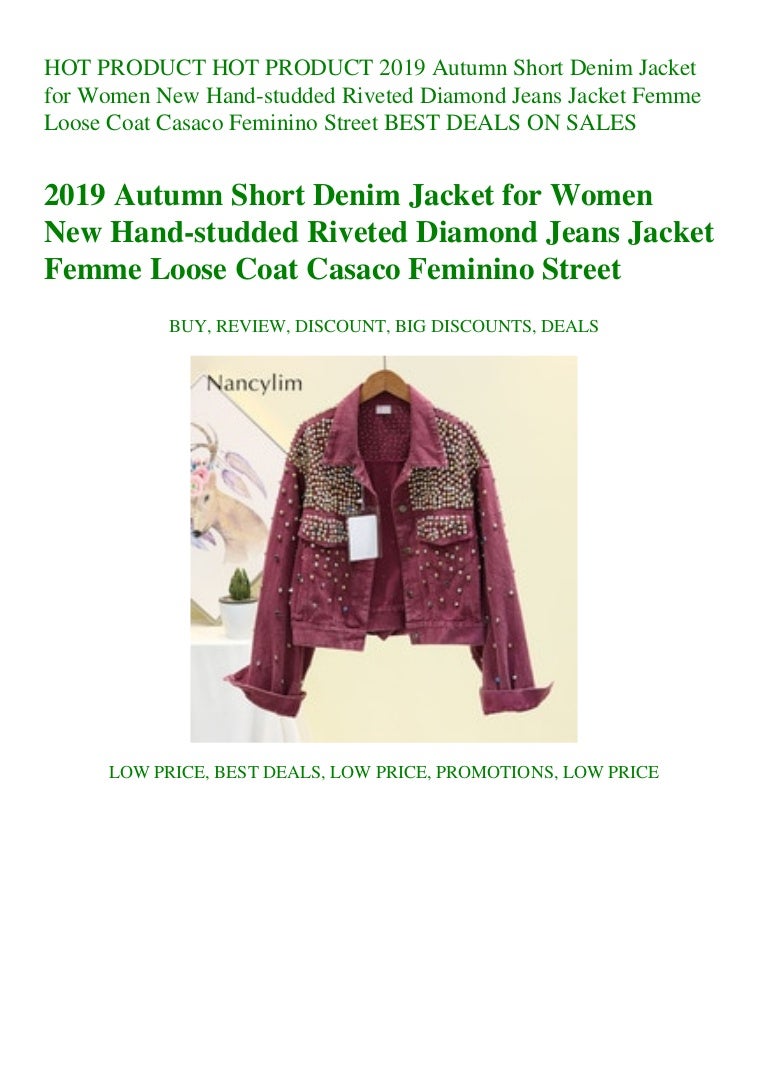 diamond studded jean jacket