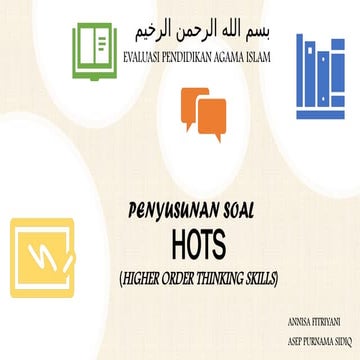 Hogher Other Thinking Skills,. Soal HOTS