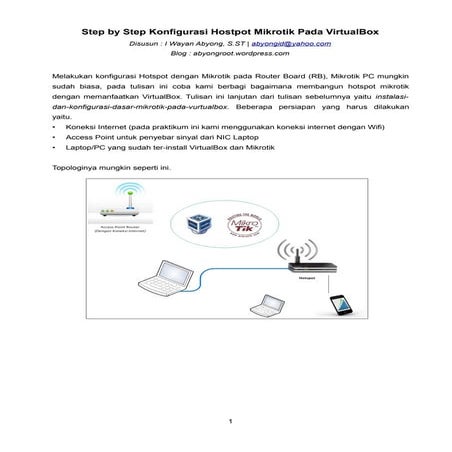 Hotspot mikrotikvirtualbox abyong