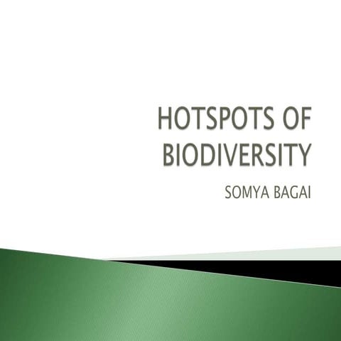 Hotspots of biodiversity