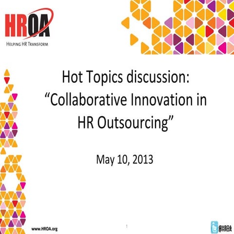 Collaborative Innovation in HR Outsourcing