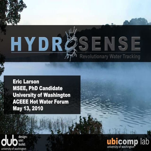 HydroSense for Water Management Scientists