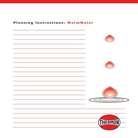 Hot Water Temperature Maintenance Heat Tracing - Planning Instructions ...