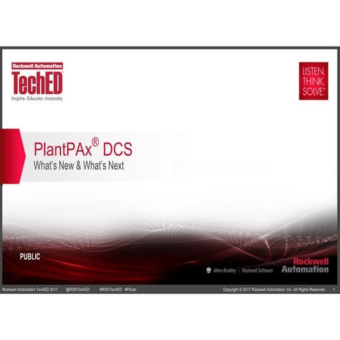 PlantPAx DCS Rockwell Automation Network
