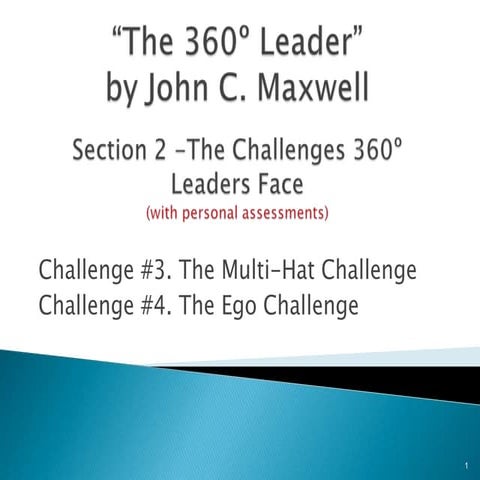 The 360 leader Section 2 Challenges 3 and 4