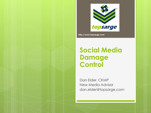 Social Media Damage Control