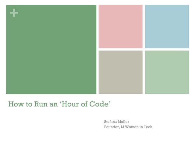How to Run an 'Hour of Code'