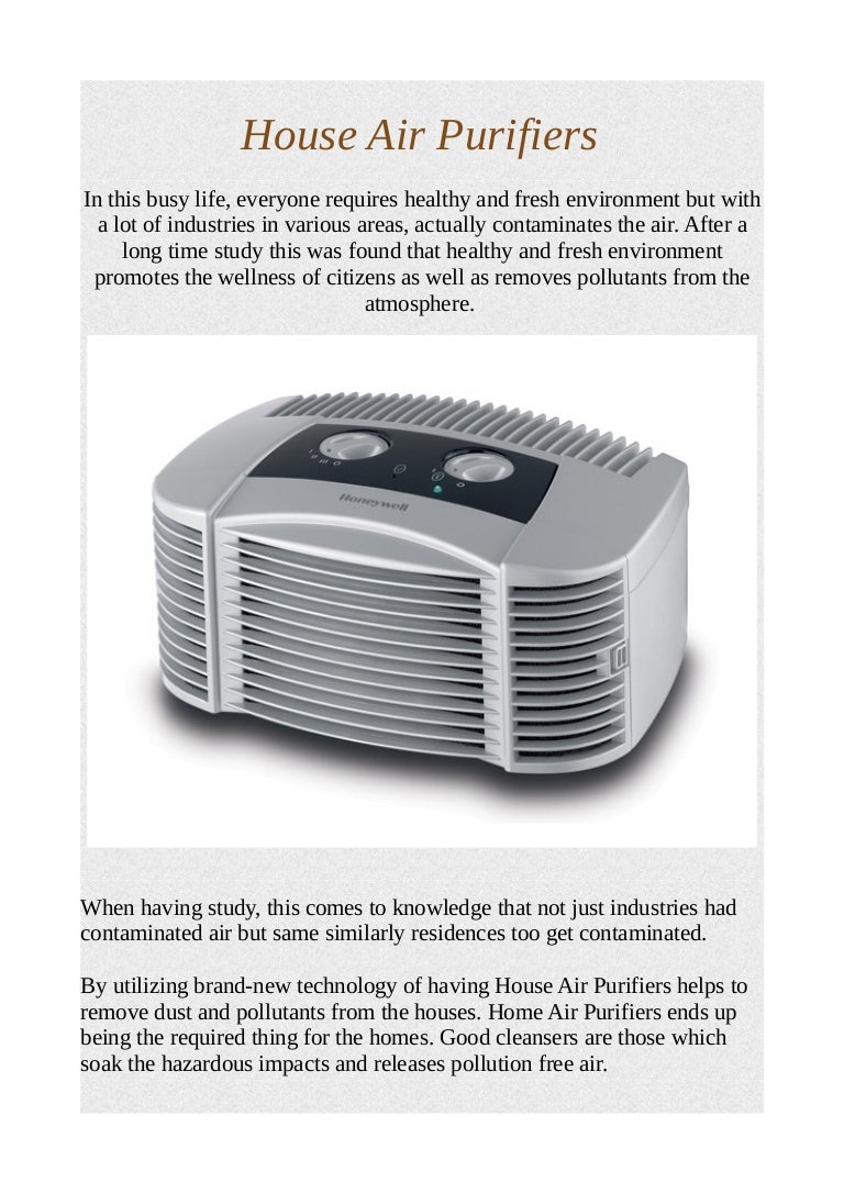 House air purifiers