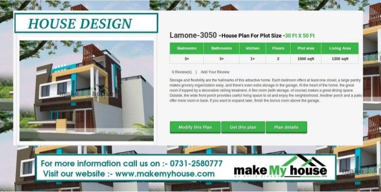 House design by Make My House House design by Make My House
