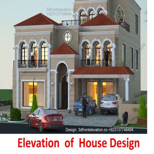 House front Design - Elevation of house - Elevation of Building ...