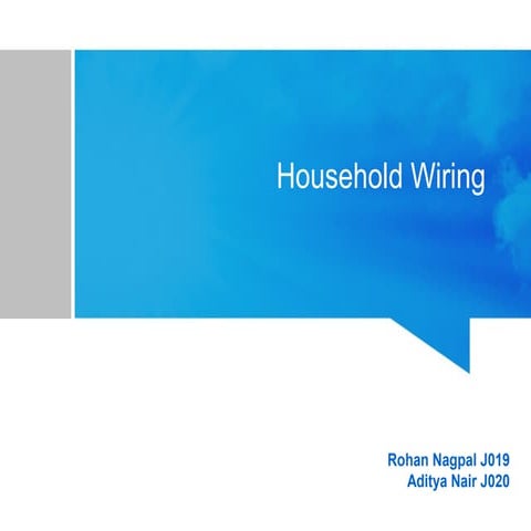 Household wiring