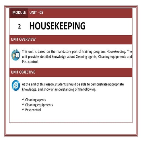 Housekeepig
