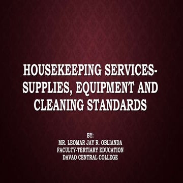Housekeeping Supplies