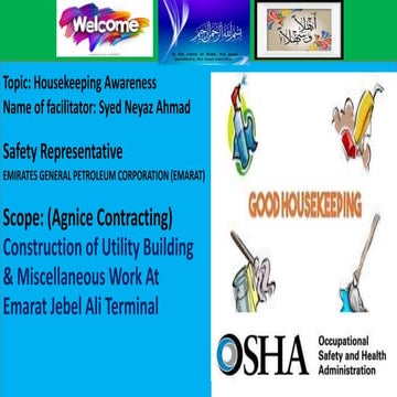 Housekeeping training Agnice 28.08.2021