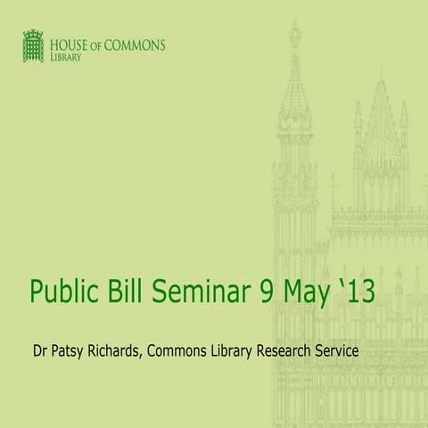 House of commons library presentation 09.05.13