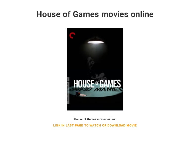 House of Games movies online