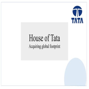 House of tata - Complete case study