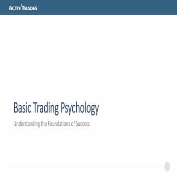 House of Trading: Trading Psychology Seminar Session One