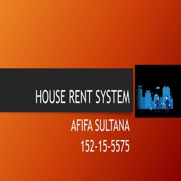 House rent system