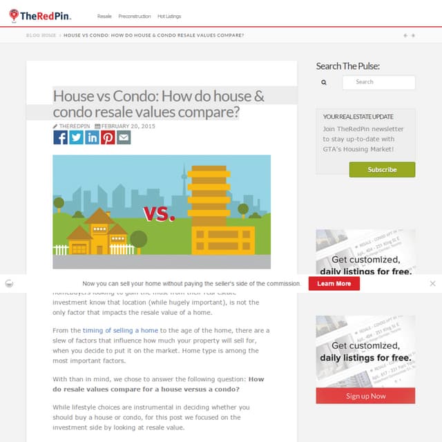Photo inspiration: Visual Reference: House Vs Condo How Do House Condo Resale Values Compare