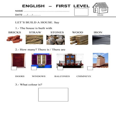 House worksheet | PDF