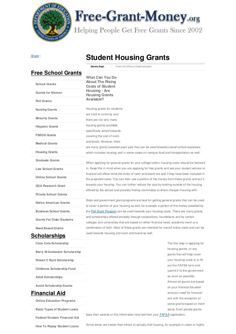 Housing grants