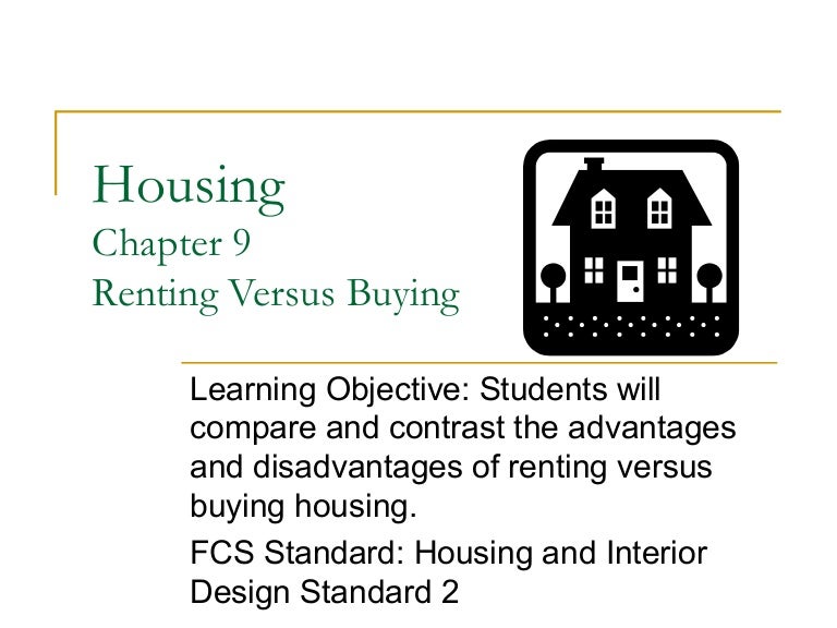 Buying versus renting essay