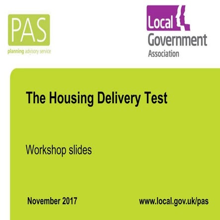 Housing delivery test generic slides